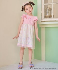 ANY KIDS 【サンリオキャラクターズ×any FAM】オン・オフショルダーチュールワンピース