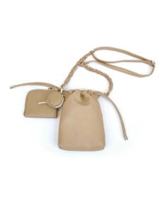 UNBILLION cachecache バンジーコード巾着スマホショルダー