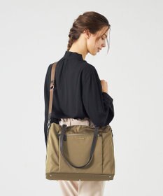 LA BAGAGERIE コーデュラ×リサイクルレザー　スクエアトート