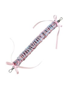 WEGO チェックリボンくしゅくしゅハンドストラップ