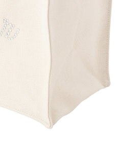 Maison de FLEUR チュールハンドルローズスクエアトートバッグ
