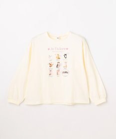 ANY KIDS 【綿100%】ネコアソート 長袖Tシャツ