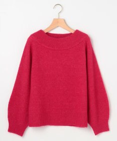 組曲 L へアリーヤーンボートネック ニット