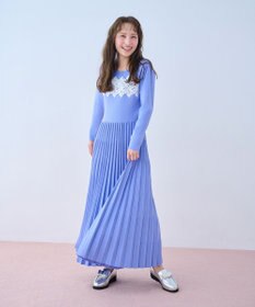 TOCCA 【百田夏菜子さん着用】NIGHT PETAL ニットドレス スカイブルー系