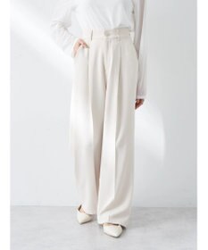 earth music&ecology タックストレートパンツ