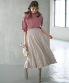 ANY SIS 【洗える】ミニ裏毛エンボスロゴ カットソー