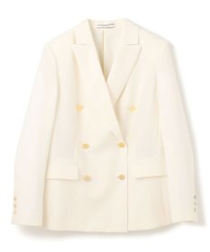 BEIGE， 【洗える・大人百花 春号掲載】JASMINE / ゴールドボタンダブルジャケット