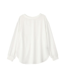 YECCA VECCA 2wayリブMIXジョーゼットブラウス