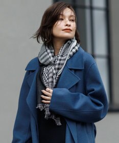 ICB コンビチェックブックストール ブラック×オフホワイトチェック柄