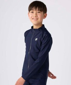 OP／FILA 【FILA】スタンドカラー長袖フルジップラッシュガード