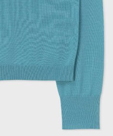 Paul Smith ドレープウール ストライプ ヘンリーネック ニット