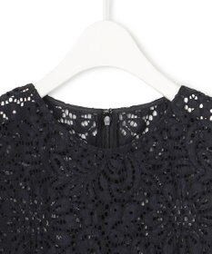 ICB L 【洗える】 ナイロンコードレース ブラウス