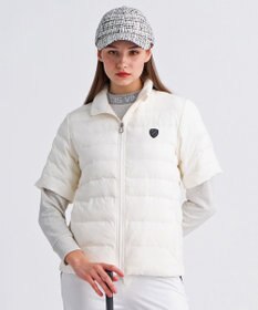 23区GOLF 【WOMEN】半袖パディングブルゾン