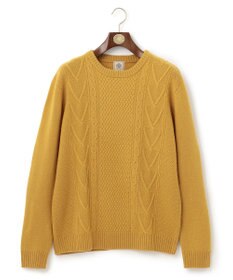 J.PRESS MEN 【Cash Lamb's Wool】ケーブルクルーネック ニット