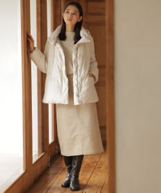 J.PRESS LADIES L 【洗える】ブラッシュドマルチポリ ショート ダウンコート