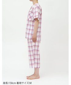 ワコール／睡眠科学 パジャマ 5分袖 半袖 7分丈 綿混ローン素材 レディース YDT143 睡眠科学／ワコール