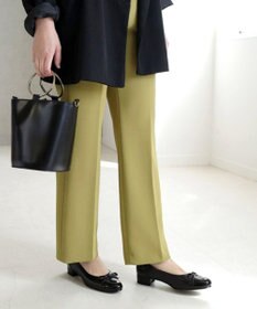 Pointer 日本製 本革リボン付きラウンドトゥパンプス