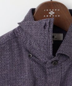 JOSEPH ABBOUD 【洗える】ドットジャガード ジャージー シャツ