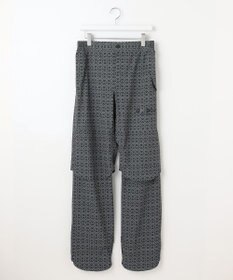 23区GOLF 【MEN】モノグラム レインパンツ  2WAYストレッチ 透湿防水 防風 撥水 ポケッタブル