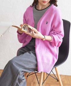 WEGO U.S POLO ASSN.カラーワンポイントカーディガン