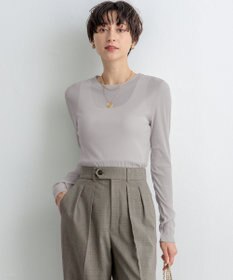 23区 【SLOW/一部店舗限定】シアーリブロンTEE クルーネック カットソー