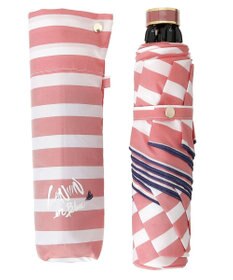 MOONBAT LANVIN en Bleu 折りたたみ傘 ボーダー