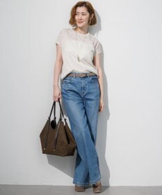 23区 L 【先行予約/WEB&一部店舗限定カラーあり】シアードット フレンチスリーブ ニット