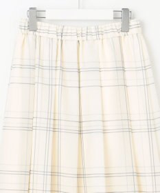 自由区 S 【SHIHOさん着用・洗える】エアリーウィンドウペンチェックプリント スカート