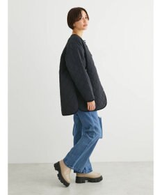 Green Parks キルティングノーカラーブルゾン