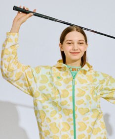 PW CIRCULUS 【撥水加工/ストレッチ】【WOMEN】アニマルドットブルゾン ゴルフウェア レディース