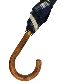 +RING 【UPF50＋】【限定/日本製】晴雨兼用傘（長ショート）GRN-CHK SR429