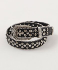 WEGO Lビジューバックルラメスタッズベルト