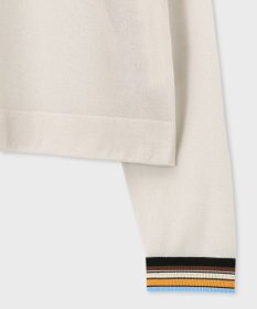 Paul Smith リブストライプ シアーカーディガン
