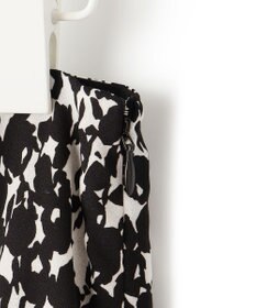 ICB 【洗える】シルエットフラワープリント マーメイドスカート