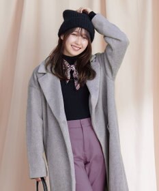 Tiaclasse モッサ風ダブルフェイスチェスターコート