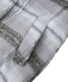 earth music&ecology チェックシャギーコート