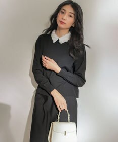 組曲 S 襟付きニットアップ