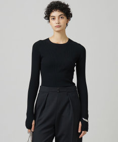 ICB L 【CLASSY.1月号掲載・洗える】ハイゲージリブベーシック プルオーバーニット