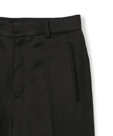 BEIGE， CASSITER / リネンブレンド サテンクロップドパンツ