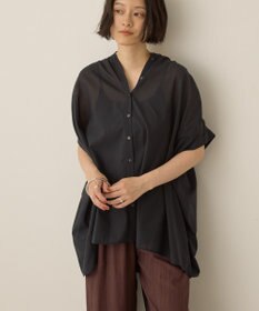 AMERICAN HOLIC イージーケア 接触冷感フレンチスリーブギャザーシャツ