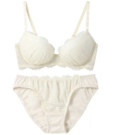 AMPHI ブラジャー ショーツセット まる胸メイク 推し活・推し事応援 Aカップあり 【ブラショーツセット】 上下セット ブラ BBJ201 アンフィ／ワコール