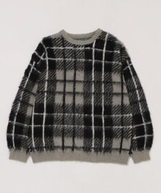 WEGO 【2025年秋冬新作】シャギーパターンニットBIGプルオーバー