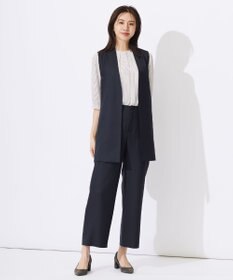 J.PRESS LADIES 【セットアップ対応・洗える・UVケア・速乾】 OXIJEWELストレッチ ジレ