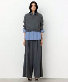 NAVE 【Nave・洗える】2WAYツイル ワイドパンツ
