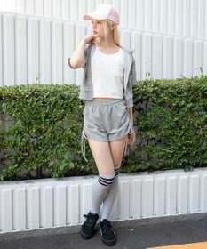 WEGO 【セットアップ対応】半袖ショートZIPパーカー