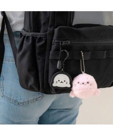 Mother garden しろたん ふわふわキーホルダー 《桃》 単品