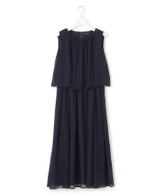 23区 L 【APPLAUDIR】ドットシアークレープ ドレス