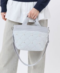 LeSportsac SM BUCKET TOTE W PEARLS/ミストグレーパール