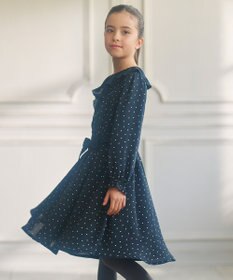 組曲 KIDS 【150-160cm】キャサリンドット ワンピース