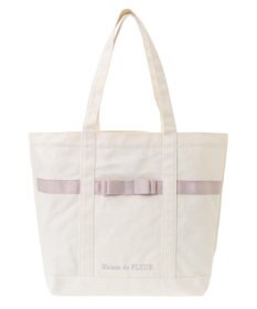 Maison de FLEUR マルチポケット帆布トートMバッグ
